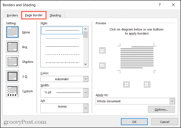 Hogyan adhatunk szegélyt egy oldalhoz a Microsoft Word alkalmazásban