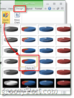 Kördiagram készítése a Microsoft Excel 2010 vagy 2007 programban