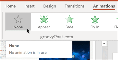 Hvordan fjerne animasjoner fra en PowerPoint-presentasjon