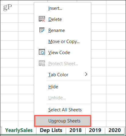 Hur man grupperar Excel-ark och varför du skulle vilja