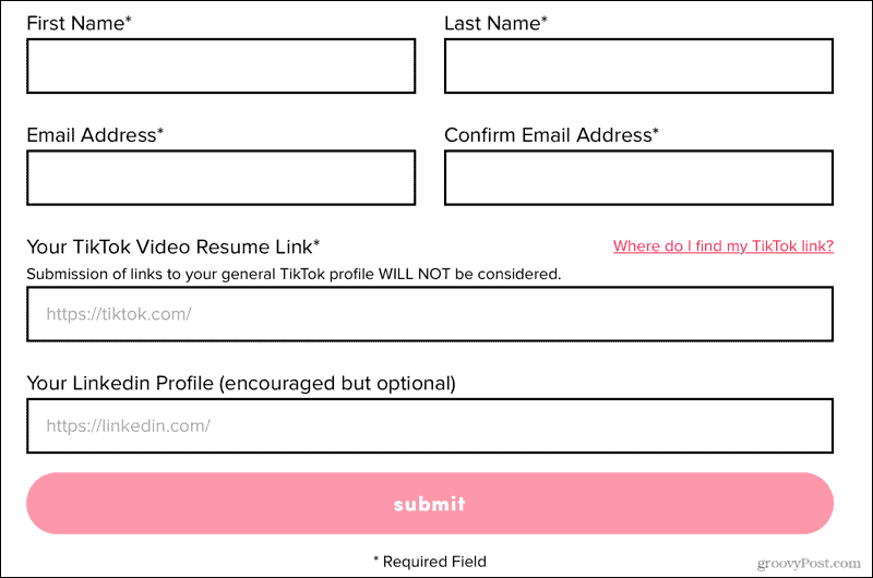 Як використовувати резюме TikTok, щоб подати заявку на роботу