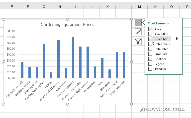 Hur man gör ett stapeldiagram i Excel