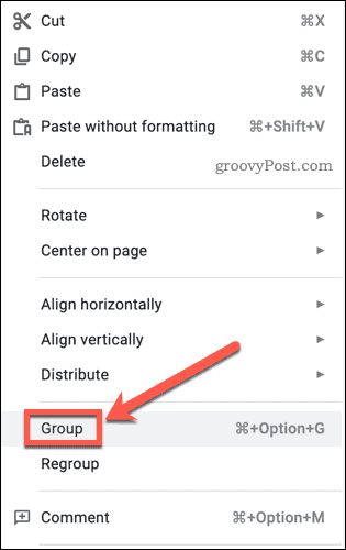 Slik grupperer du ting i Google Slides