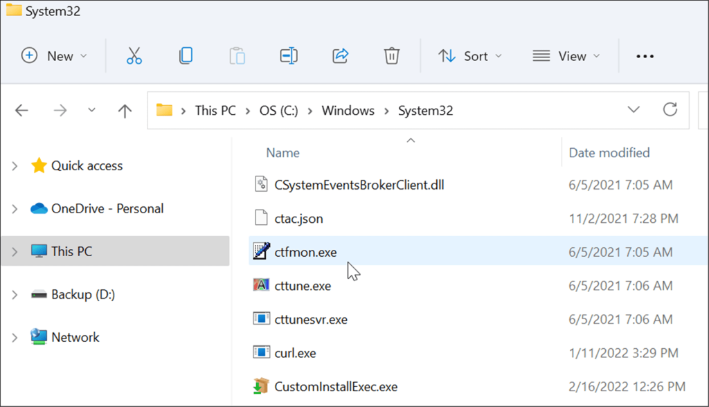 Hva er CTF Loader (cftmon.exe) på Windows 11