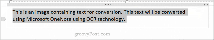 Hur man kopierar text från bilder i Microsoft OneNote