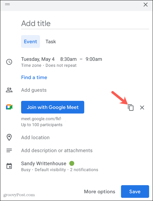 Google Meet online vagy mobilon történő ütemezése