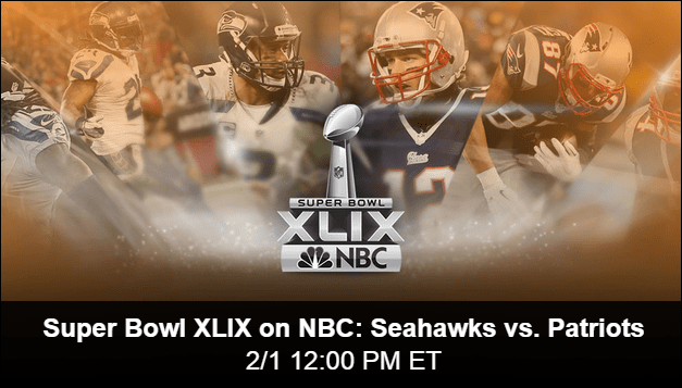 NBC streamar Super Bowl XLIX online gratis