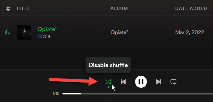 Hvordan fikse Spotify Shuffle som ikke fungerer