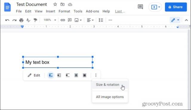 Як додати та відформатувати текстове поле в Google Docs