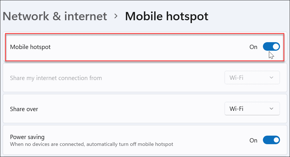 Hvordan lage et mobilt hotspot på Windows 11