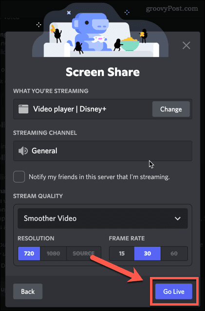 Як транслювати Disney+ на Discord