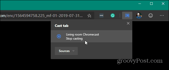 Hogyan lehet médiát küldeni a Microsoft Edge-ről a Google Chromecastra