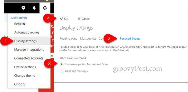 A fontos e-mailek rendezése a Focused Inbox for Outlook segítségével