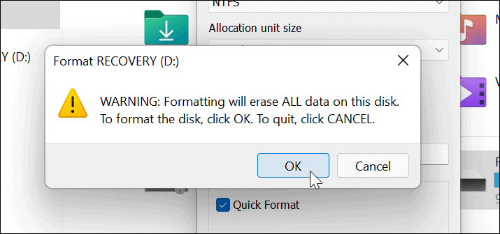 Hur man formaterar en enhet från File Explorer på Windows 11