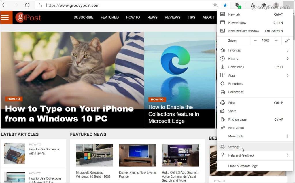 Slik aktiverer eller deaktiverer du nettstedstillatelser i Microsoft Edge