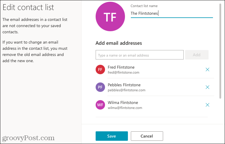 Hvordan opprette en kontaktgruppe eller distribusjonsliste i Outlook