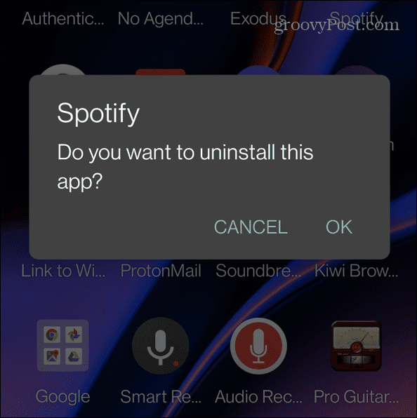 Hvordan få Spotify på en Android-låseskjerm