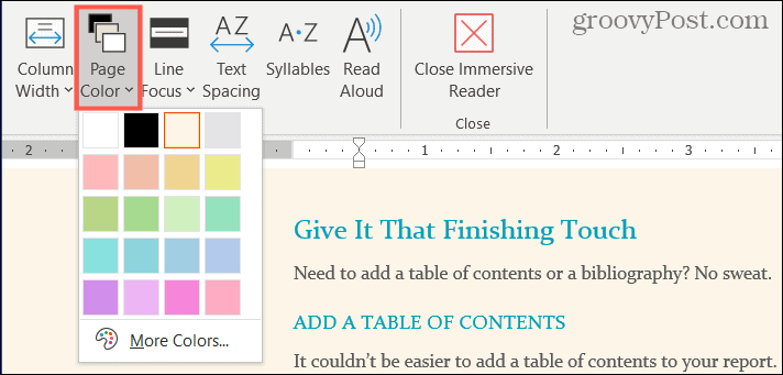 Hur man aktiverar och anpassar Immersive Reader i Microsoft Word