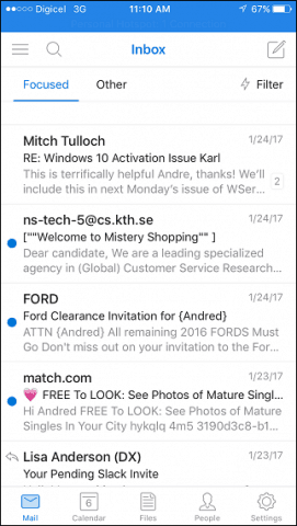 Сортуйте важливі електронні листи за допомогою Focused Inbox для Outlook