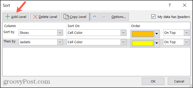 Hur man använder den anpassade sorteringsfunktionen i Microsoft Excel