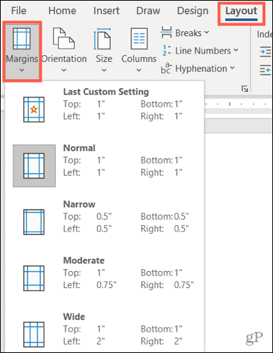 Hvordan endre margene i Microsoft Word