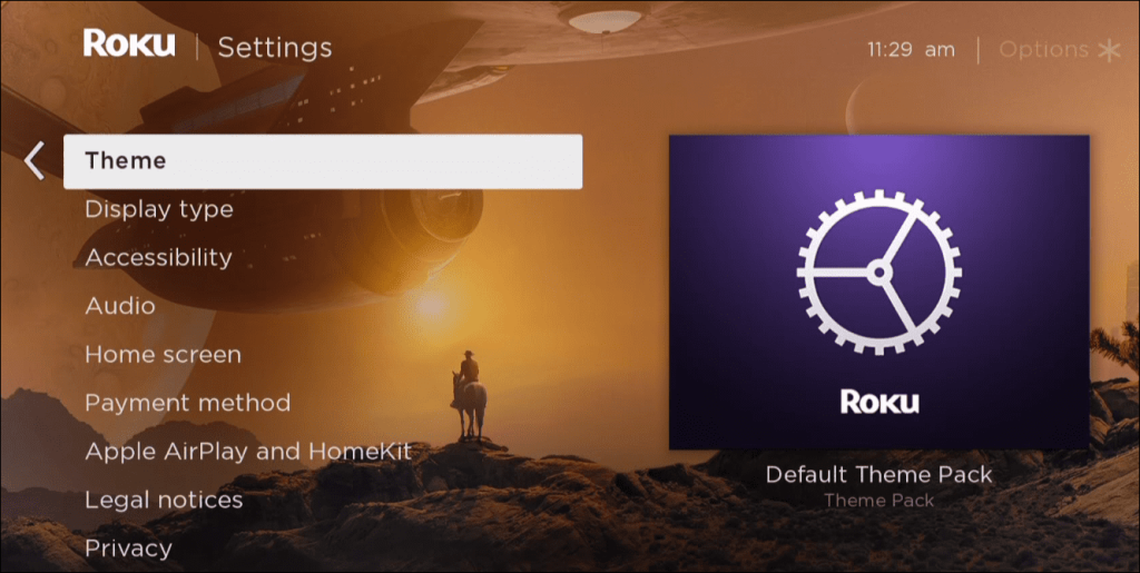 Hogyan változtassunk témákat a Roku-n