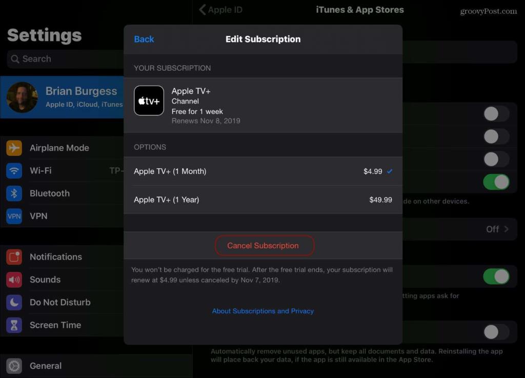 Så här avbryter du ditt Apple TV+-abonnemang