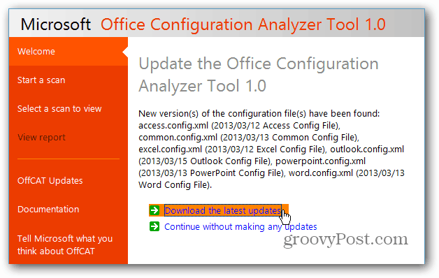 Åtgärda Microsoft Office-problem med Office Configuration Analyzer Tool