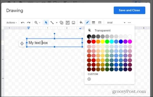 Як додати та відформатувати текстове поле в Google Docs