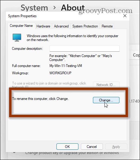 Ako zmeniť názov počítača so systémom Windows 11
