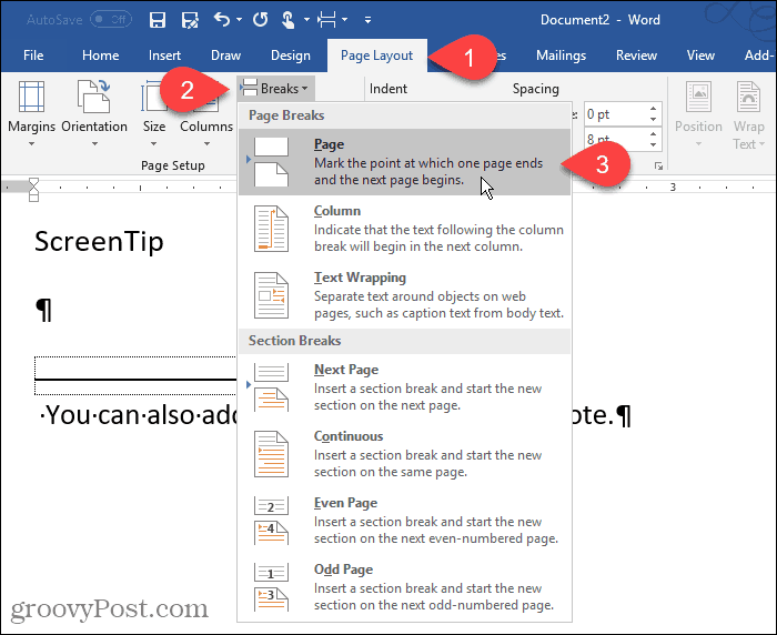 Jak pracovat s tipy v aplikaci Microsoft Word