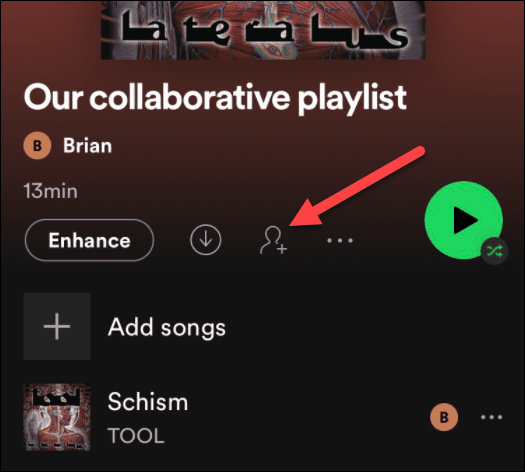 Hvordan lage en samarbeidsspilleliste på Spotify