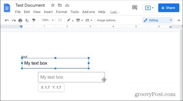 Як додати та відформатувати текстове поле в Google Docs