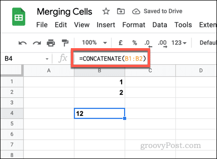 Slik slår du sammen og opphever sammenslåingen av celler i Google Sheets