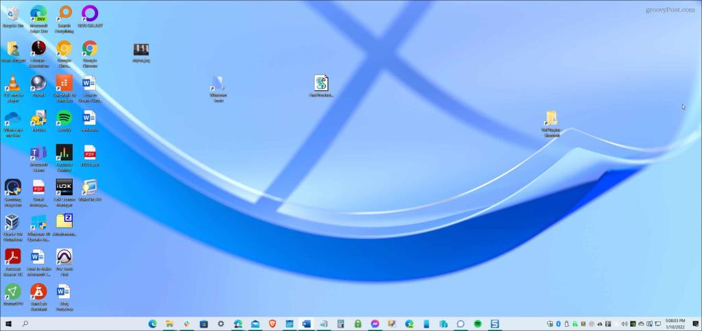 Sådan centreres Windows 10-proceslinjen
