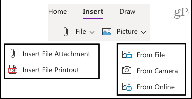 Slik setter du inn bilder, filer og videoer i Microsoft OneNote