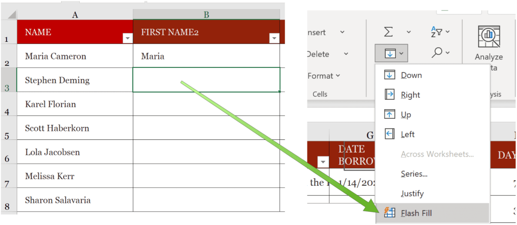 Slik deler du Microsoft Excel-data i flere kolonner