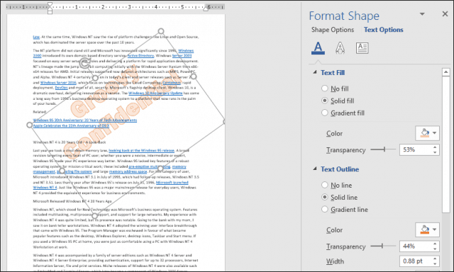 Vízjel hozzáadása a dokumentumokhoz a Microsoft Word programban