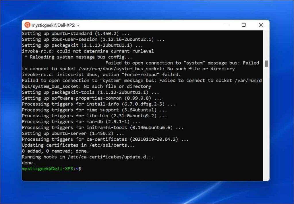 Hvordan installere Windows Subsystem for Linux i Windows 11