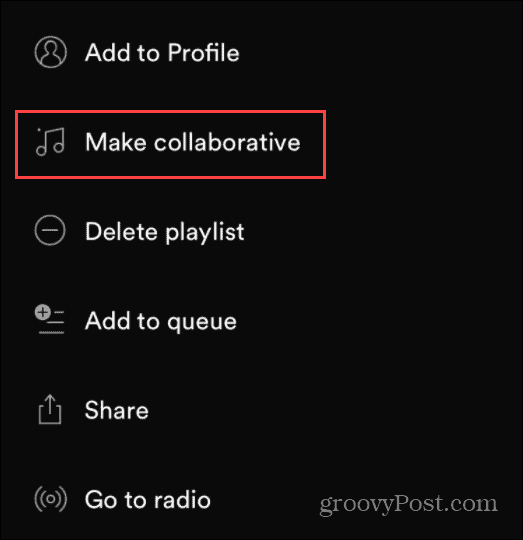 Hur man skapar en samarbetsspellista på Spotify