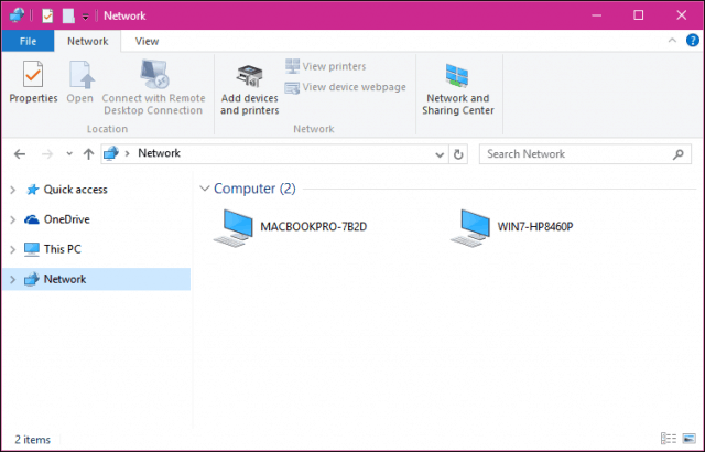 Hvordan nettverke Windows 10 og OS X og dele filer