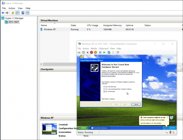 VirtualBox virtuális gépek áttelepítése Windows 10 Hyper-V rendszerre