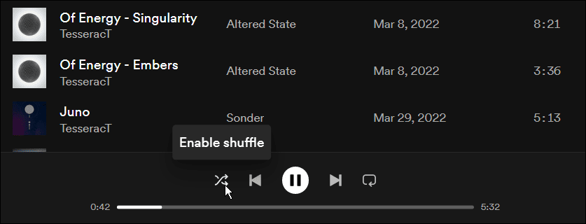 Jak opravit, že Spotify Shuffle nefunguje