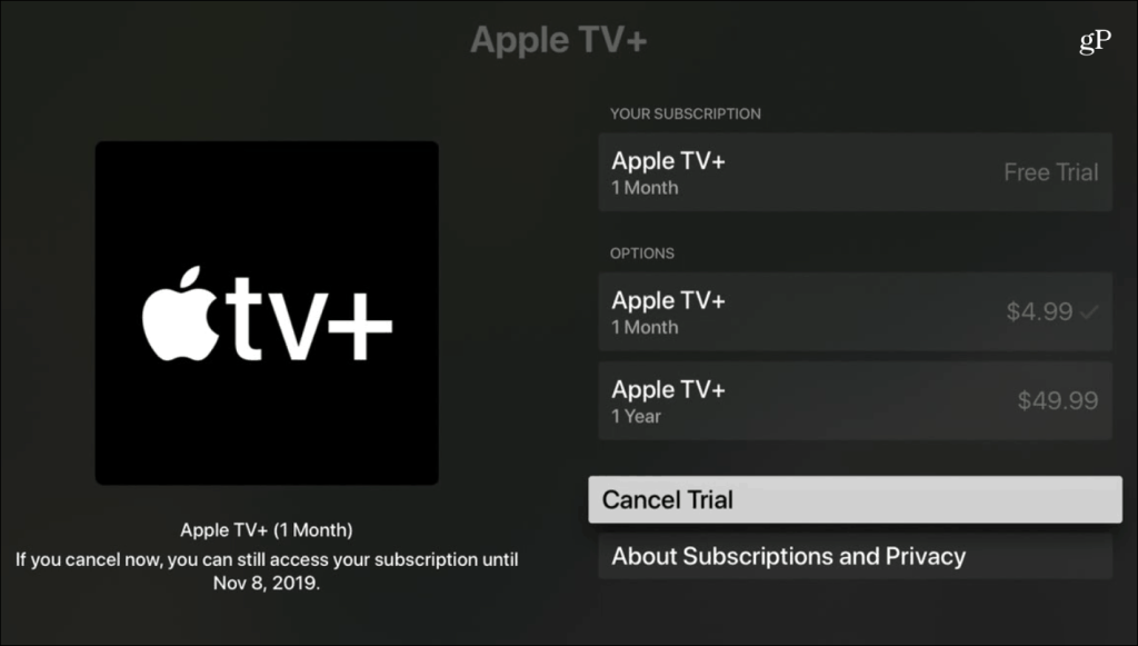 Jak zrušit předplatné Apple TV+