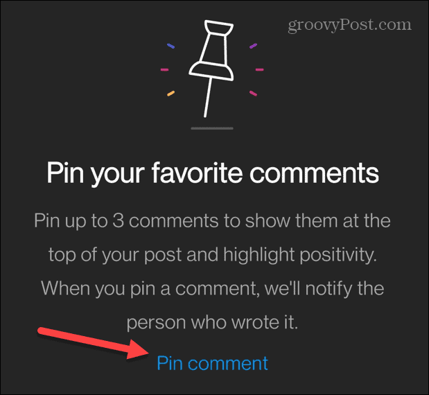 Ako pripnúť komentár na Instagrame