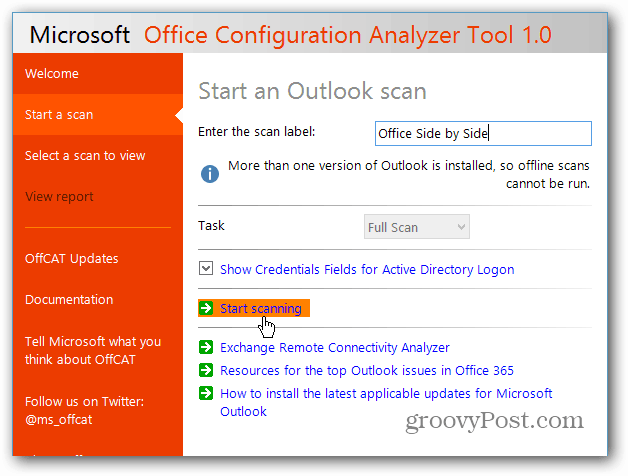 Løs Microsoft Office-problemer med Office Configuration Analyzer Tool