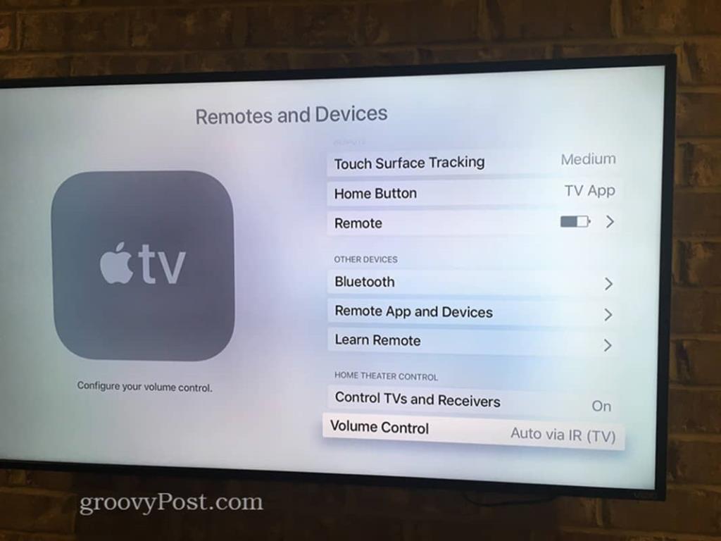 Så här styr du TV:ns volym och ström med din Apple TV Remote