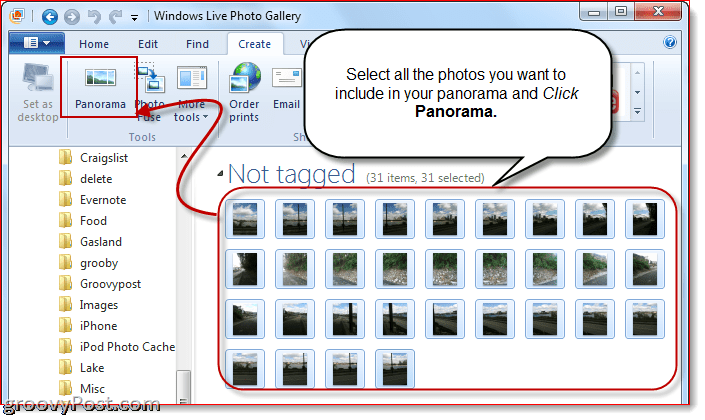 Windows Live Photo Gallery 2011: Lag panoramabilder og bildesikringer