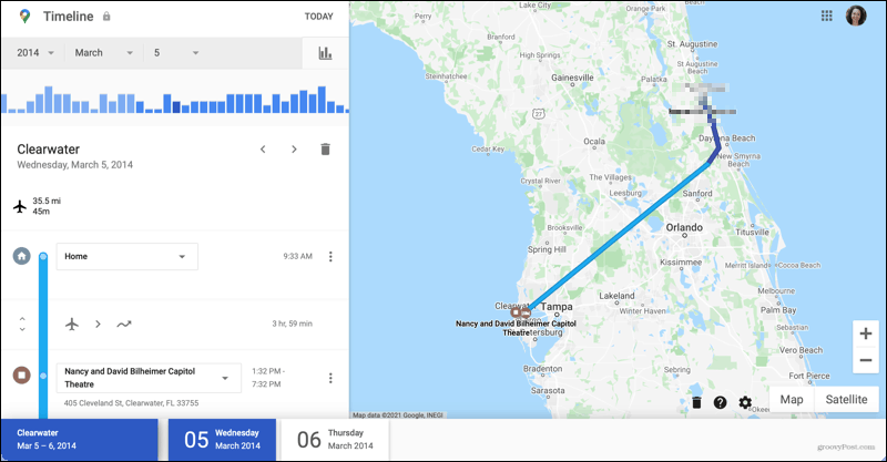 Slik bruker du Google Maps-tidslinjen som en reisedagbok