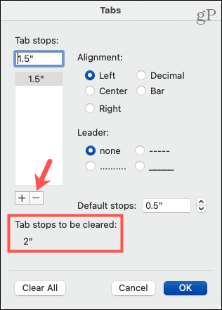 Hvordan sette opp tabulatorstopp i Microsoft Word